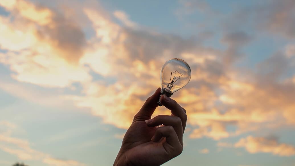 Sky with bulb